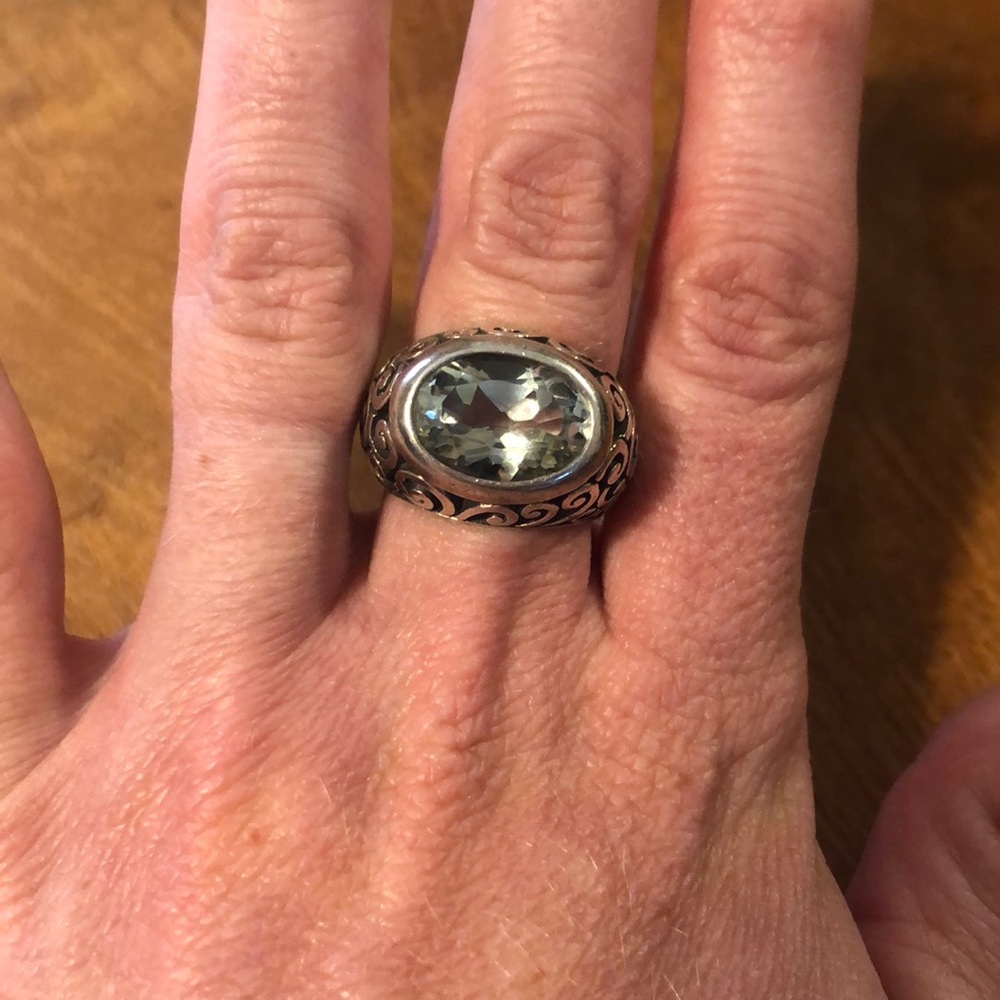 Size 7 large stone 925 ring